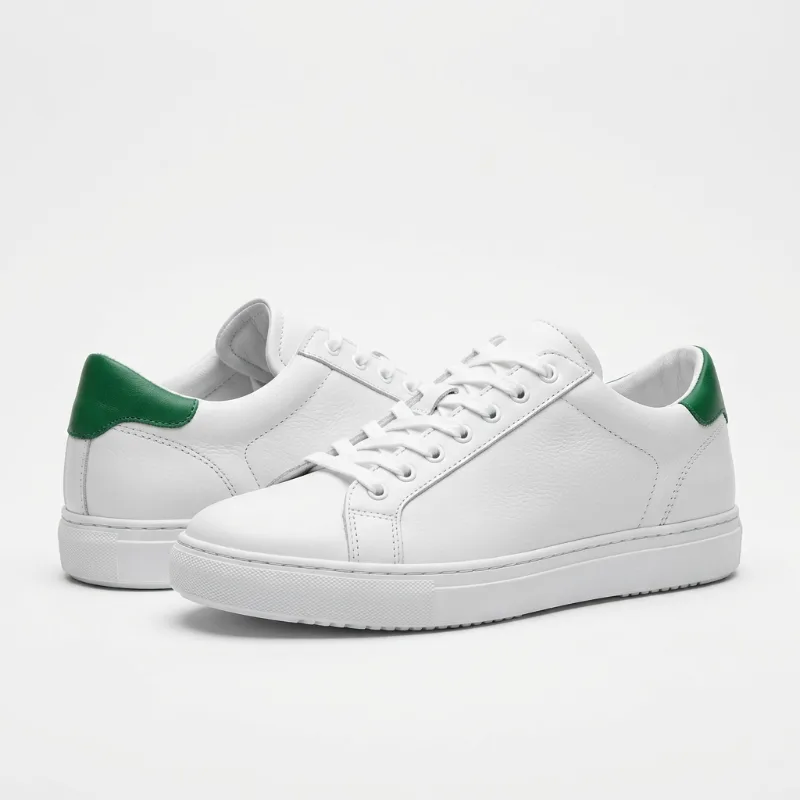 Classic White Leather Sneakers